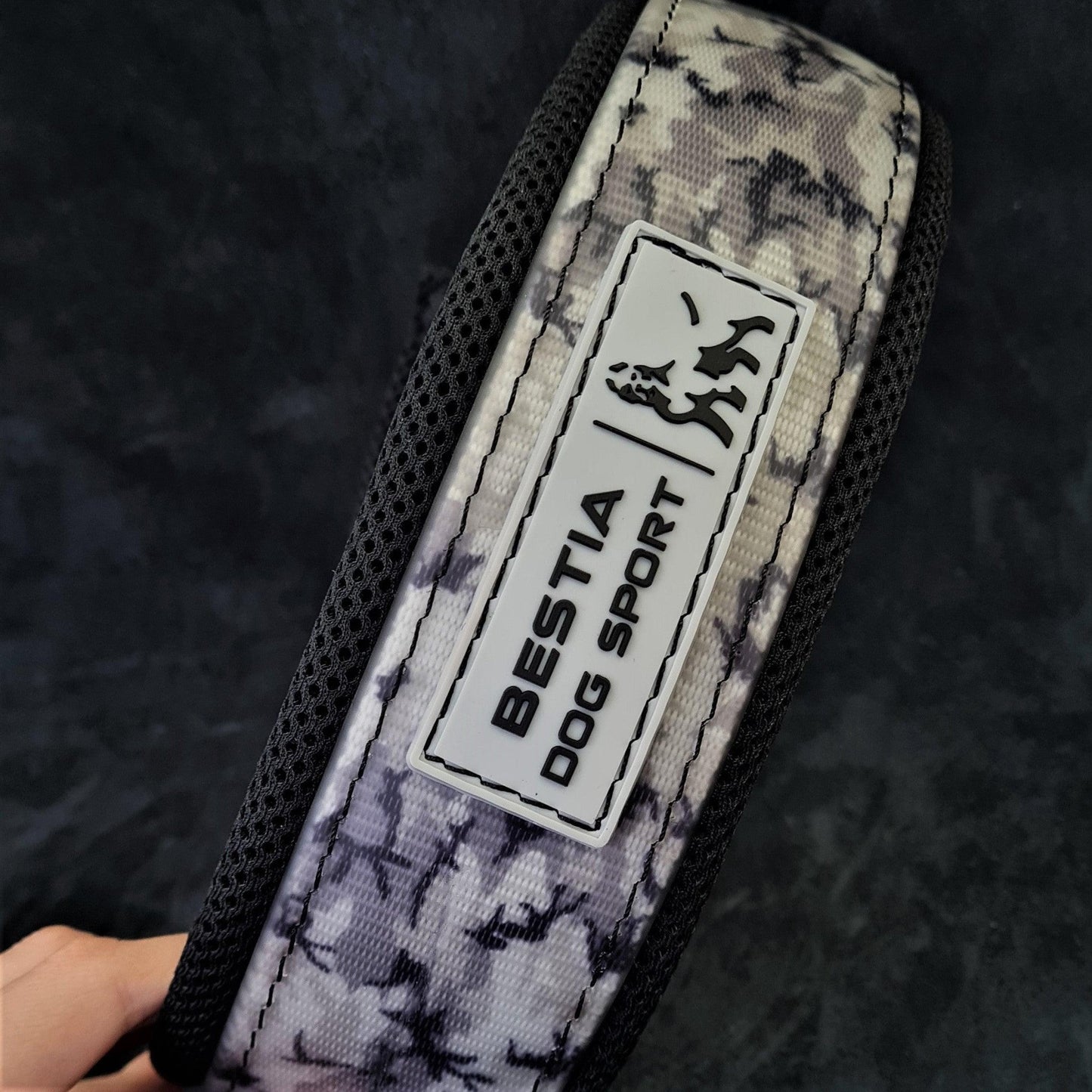 BESTIA DOG SPORT COLLAR GREY CAMO - SnagItCo.