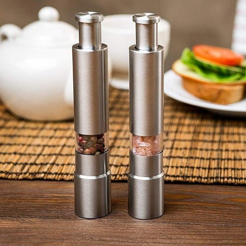Premium Stainless Steel Salt and Pepper Spice Grinder - SnagItCo.
