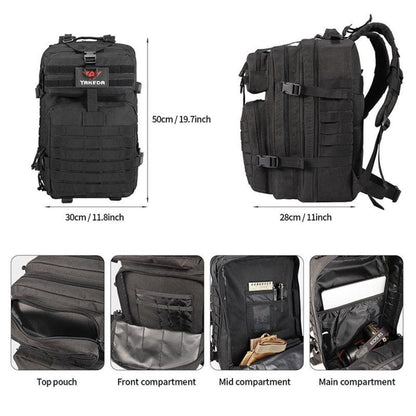 42L Tactical Backpack Bag with USA Patch - SnagItCo.