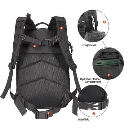 42L Tactical Backpack Bag with USA Patch - SnagItCo.