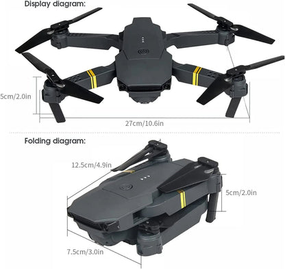 4K HD Dual Camera RC FPV WiFi Portable Wide Angle Foldable Quadcopter Drone - SnagItCo.