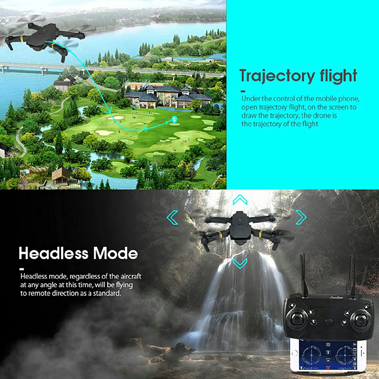 4K HD Dual Camera RC FPV WiFi Portable Wide Angle Foldable Quadcopter Drone - SnagItCo.