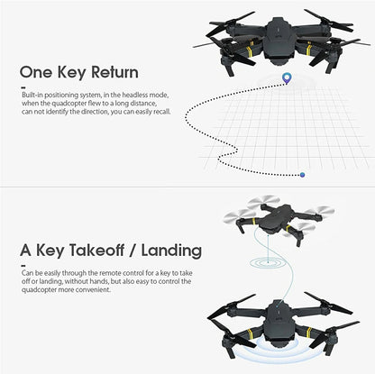 4K HD Dual Camera RC FPV WiFi Portable Wide Angle Foldable Quadcopter Drone - SnagItCo.
