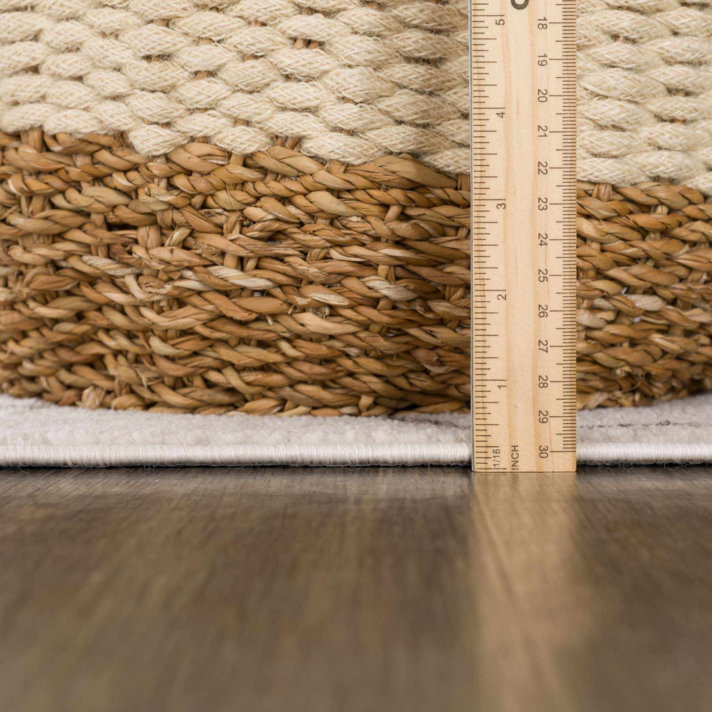 Azzan Cream & Charcoal Area Rug - SnagItCo.