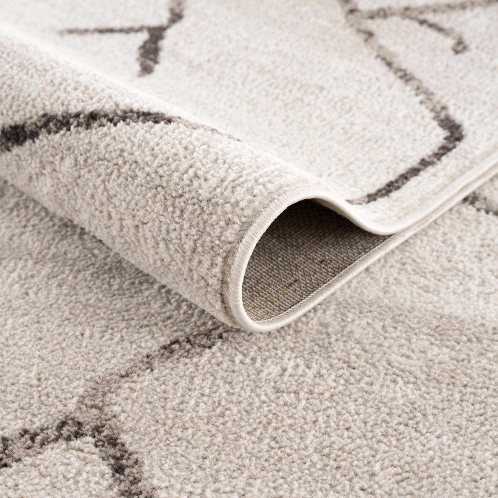 Azzan Cream & Charcoal Area Rug - SnagItCo.
