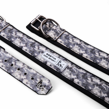 BESTIA DOG SPORT COLLAR GREY CAMO - SnagItCo.
