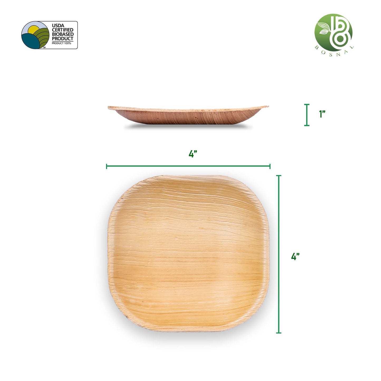 BOSNAL Palm Leaf Plates - SnagItCo.