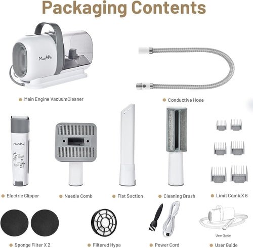 Dog Grooming Kit Pet Hair Cleaning Low Noise Vacuum Cleaner And - SnagItCo.