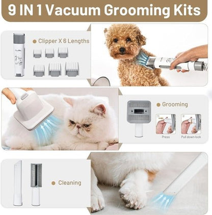Dog Grooming Kit Pet Hair Cleaning Low Noise Vacuum Cleaner And - SnagItCo.