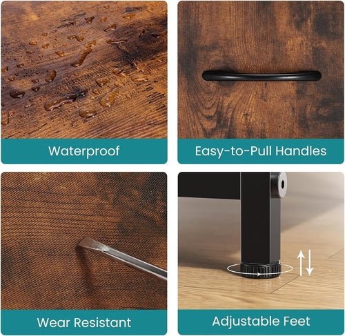 Dresser for Bedroom with 5 Drawers, Wide Chest of Drawers, Fabric - SnagItCo.