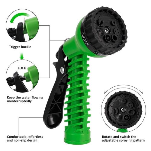 Expanding Expandable Flexible Garden Water Hose w Spray Nozzle 25, 50, - SnagItCo.