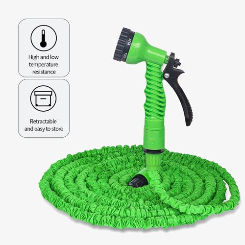 Expanding Expandable Flexible Garden Water Hose w Spray Nozzle 25, 50, - SnagItCo.