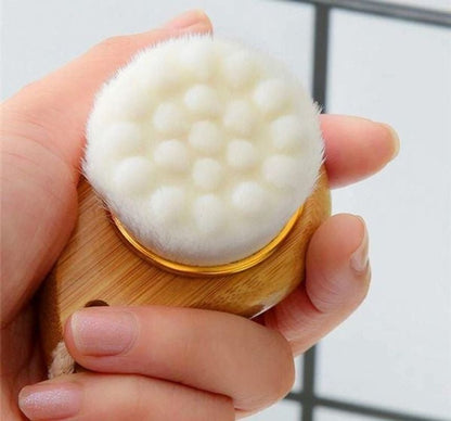 Facial Brush with Bamboo Handle - SnagItCo.