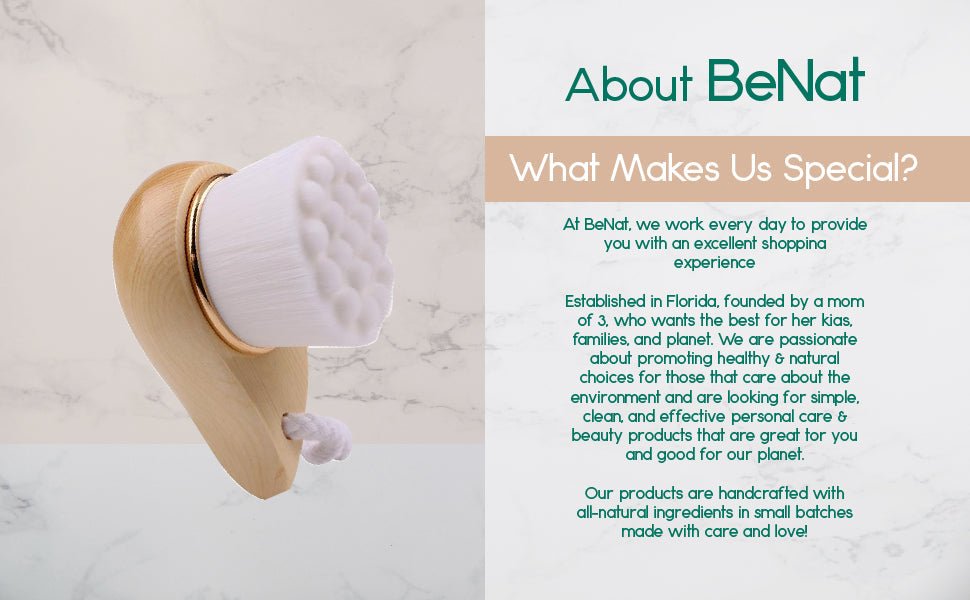 Facial Brush with Bamboo Handle - SnagItCo.