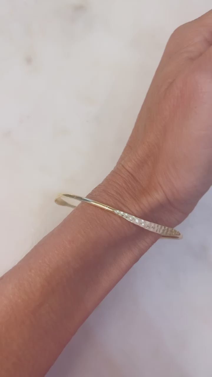 Gold Bracelet with Texture - SnagItCo.