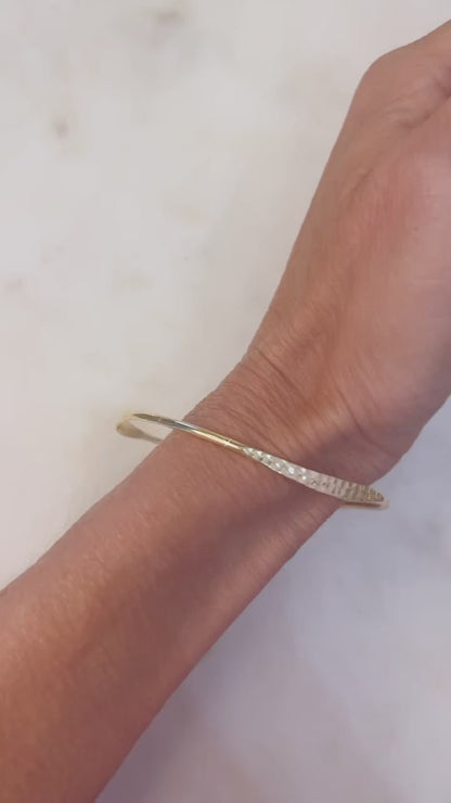 Gold Bracelet with Texture - SnagItCo.