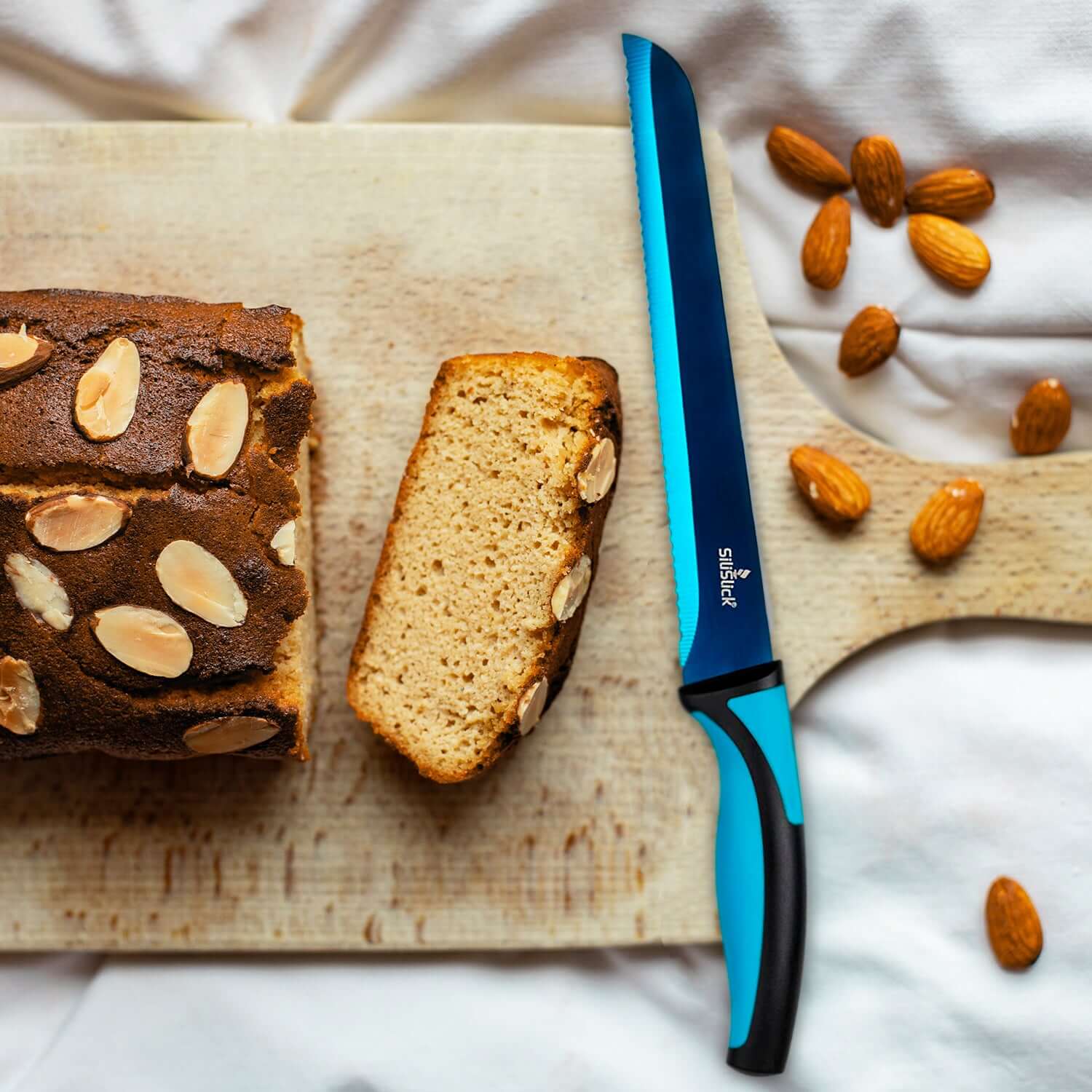 Kitchen Knife Set Kit & Black Magnetic Rack & sharpener - SnagItCo.