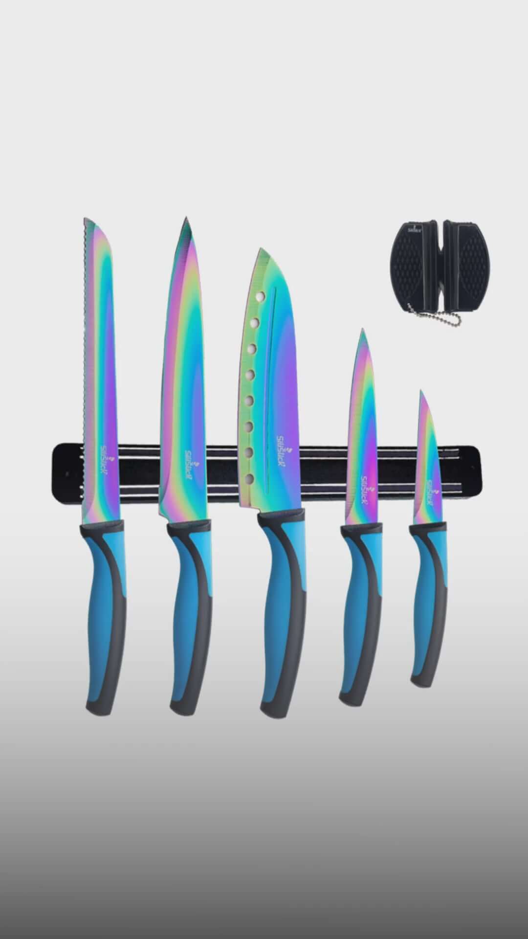 Kitchen Knife Set - Titanium Coated Blades - SnagItCo.