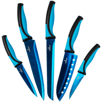 Kitchen Knife Set - Titanium Coated Blades - SnagItCo.