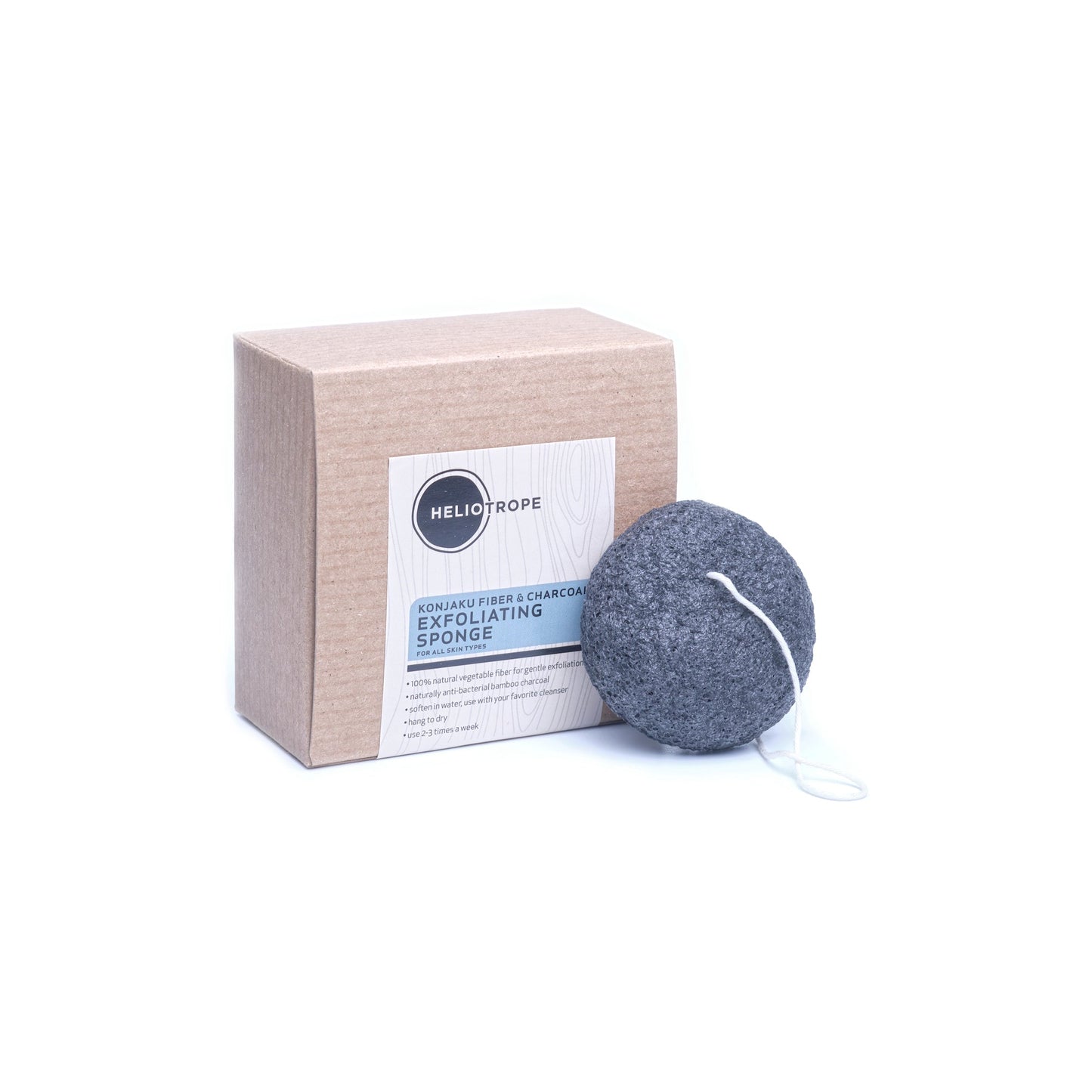 Konjaku & Charcoal Exfoliating Sponge - NOW 50% OFF - SnagItCo.