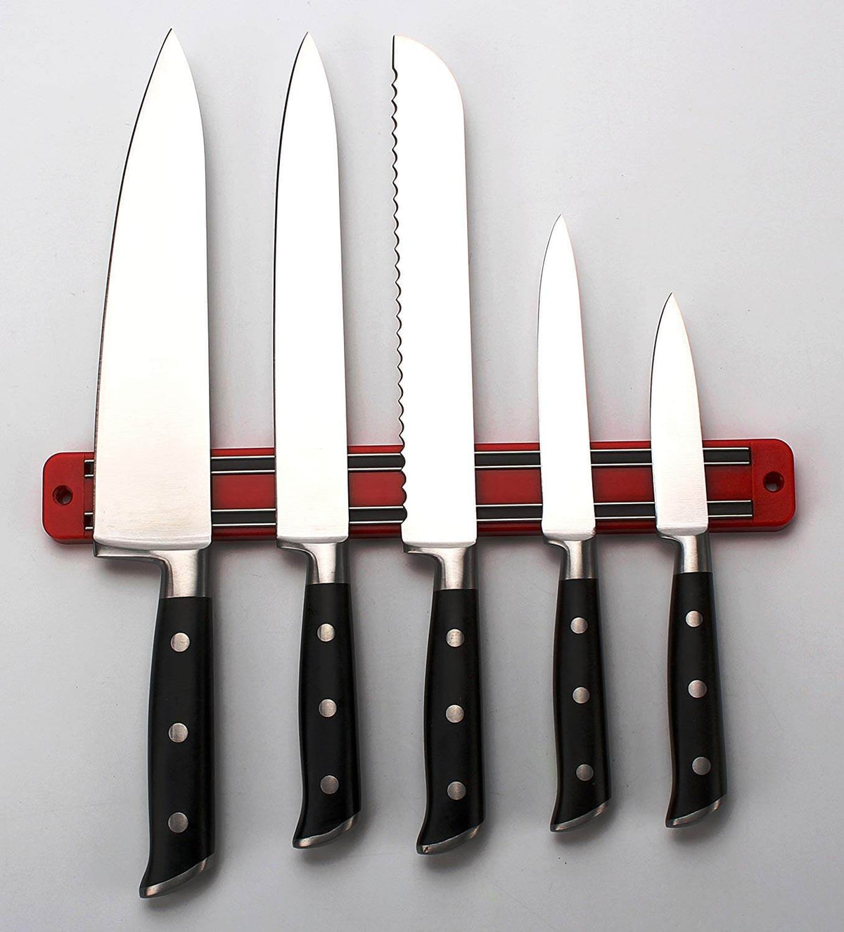 Magnetic Knife Tool Rack - 2 Red - SnagItCo.