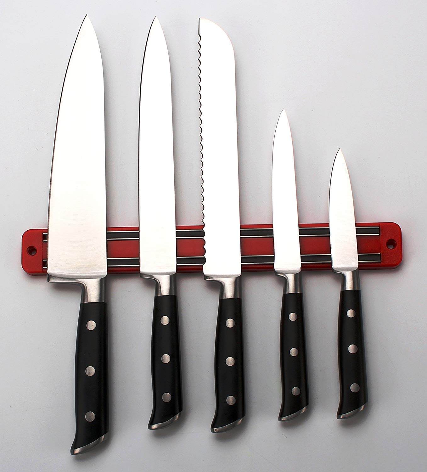 Magnetic Knife Tool Rack - 2 Red - SnagItCo.