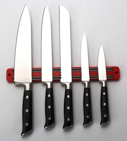 Magnetic Knife Tool Rack - 2 Red - SnagItCo.