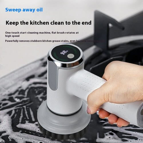 Multifunctional Smart Display Electric Cleaning Brush Wireless Kitchen - SnagItCo.