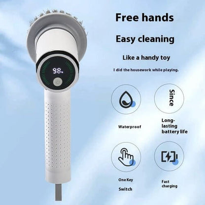 Multifunctional Smart Display Electric Cleaning Brush Wireless Kitchen - SnagItCo.