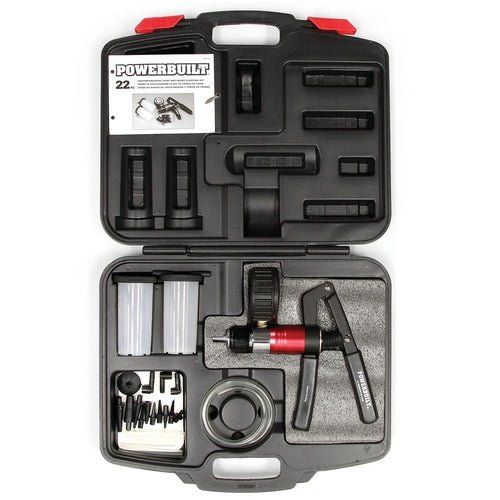 Powerbuilt Automotive Vacuum & Pressure Testing and Bleed Kit - SnagItCo.