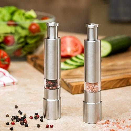 Premium Stainless Steel Salt and Pepper Spice Grinder - SnagItCo.