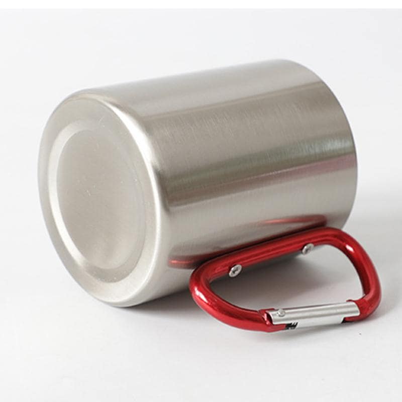 Stainless Steel Double Wall Carabiner Mug 10oz - SnagItCo.