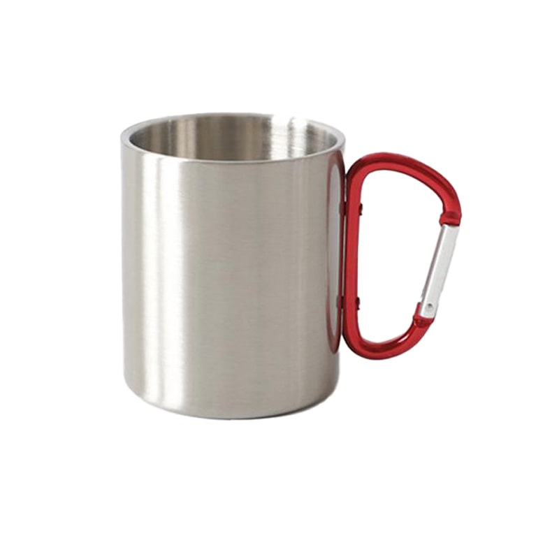 Stainless Steel Double Wall Carabiner Mug 10oz - SnagItCo.