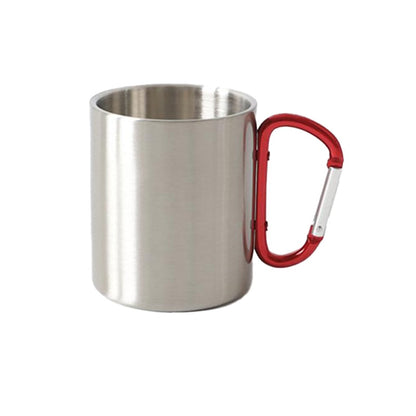 Stainless Steel Double Wall Carabiner Mug 10oz - SnagItCo.