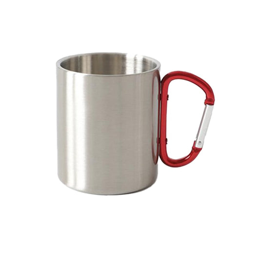 Stainless Steel Double Wall Carabiner Mug 10oz - SnagItCo.